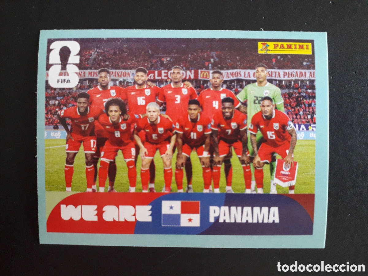 Cromos de f&uacute;tbol: EQUIPO PANAM&Aacute; PAN 13 MUNDIAL F&Uacute;TBOL 2026 FIFA WORLD CUP PANINI SIN PEGAR PEDIDO M&Iacute;NIMO 3&euro;
