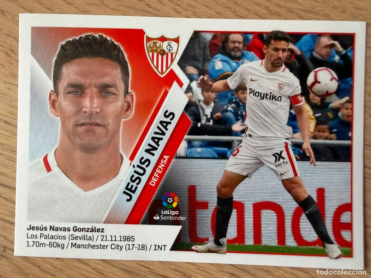 Figurine di Calcio: 3 JESUS NAVAS SEVILLA 19 20 2019 2020 LIGA SANTANDER COLECCIONES ESTE SIN PEGAR STICKER