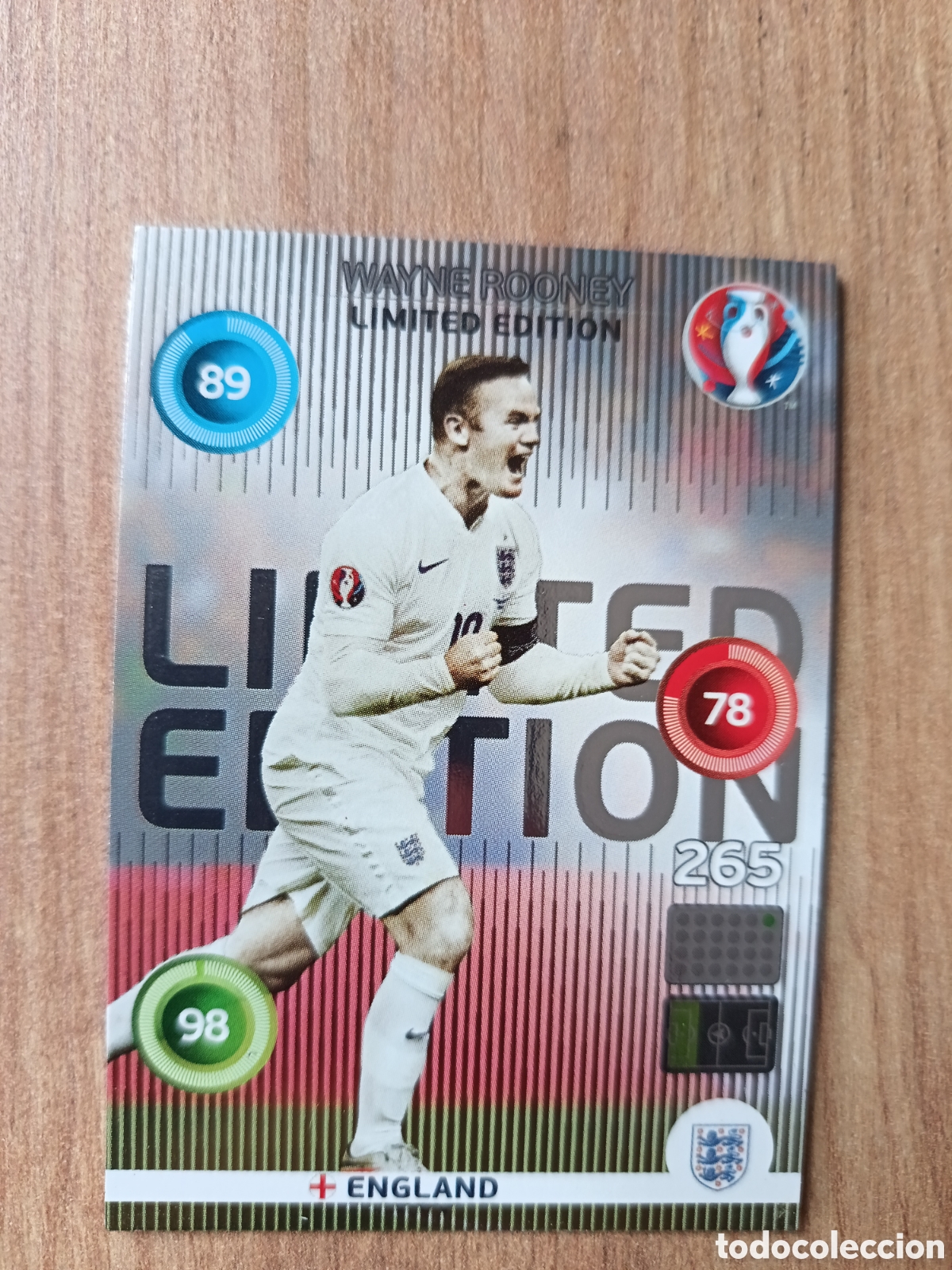 Figurine di Calcio: Limited edition ROONEY Panini Adrenalyn XL UEFA Euro 2016 Eurocopa 16
