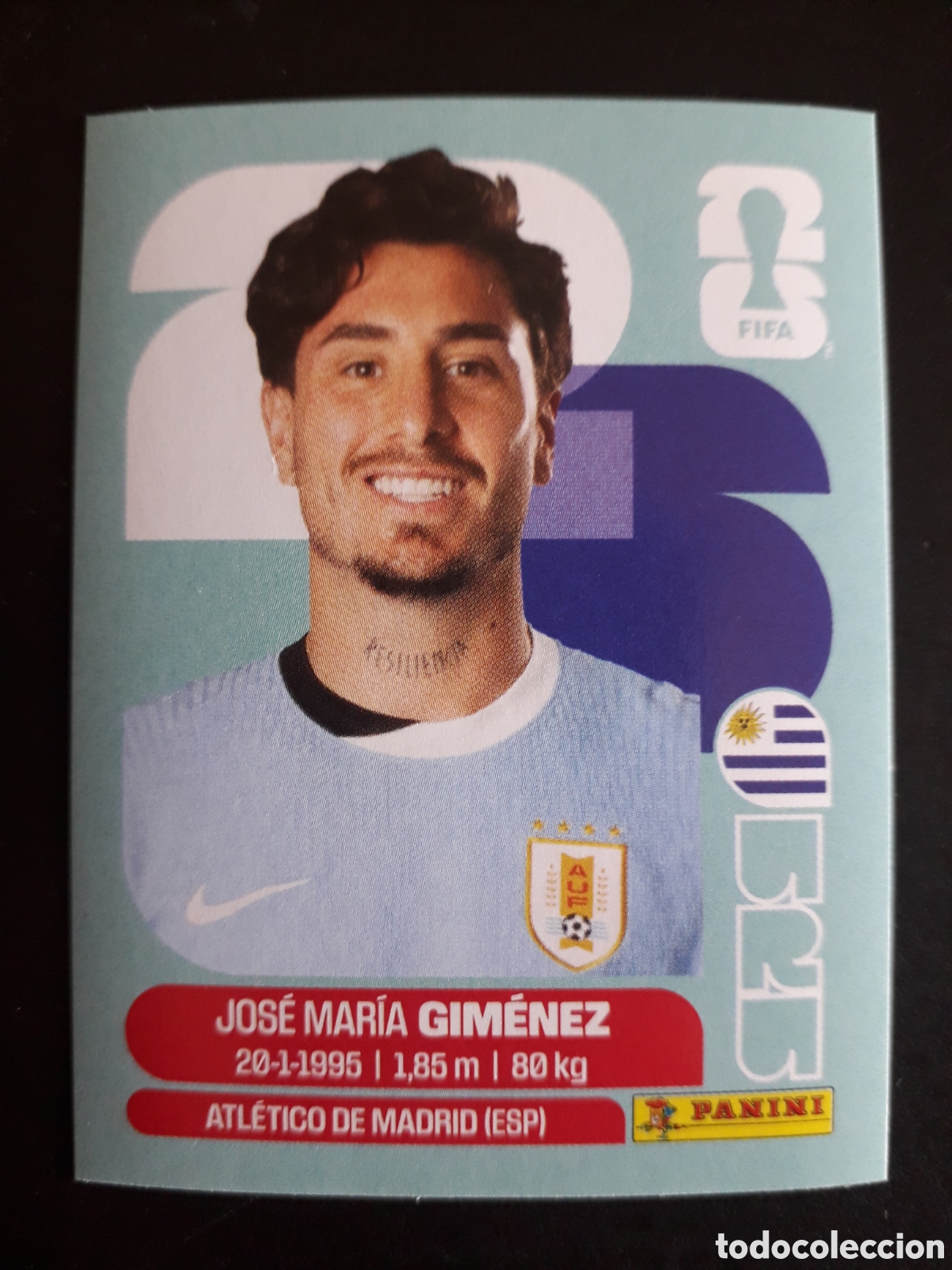 Figurine di Calcio: GIM&Eacute;NEZ URUGUAY URU 5 MUNDIAL F&Uacute;TBOL 2026 FIFA WORLD CUP PANINI SIN PEGAR PEDIDO M&Iacute;NIMO 3&euro;