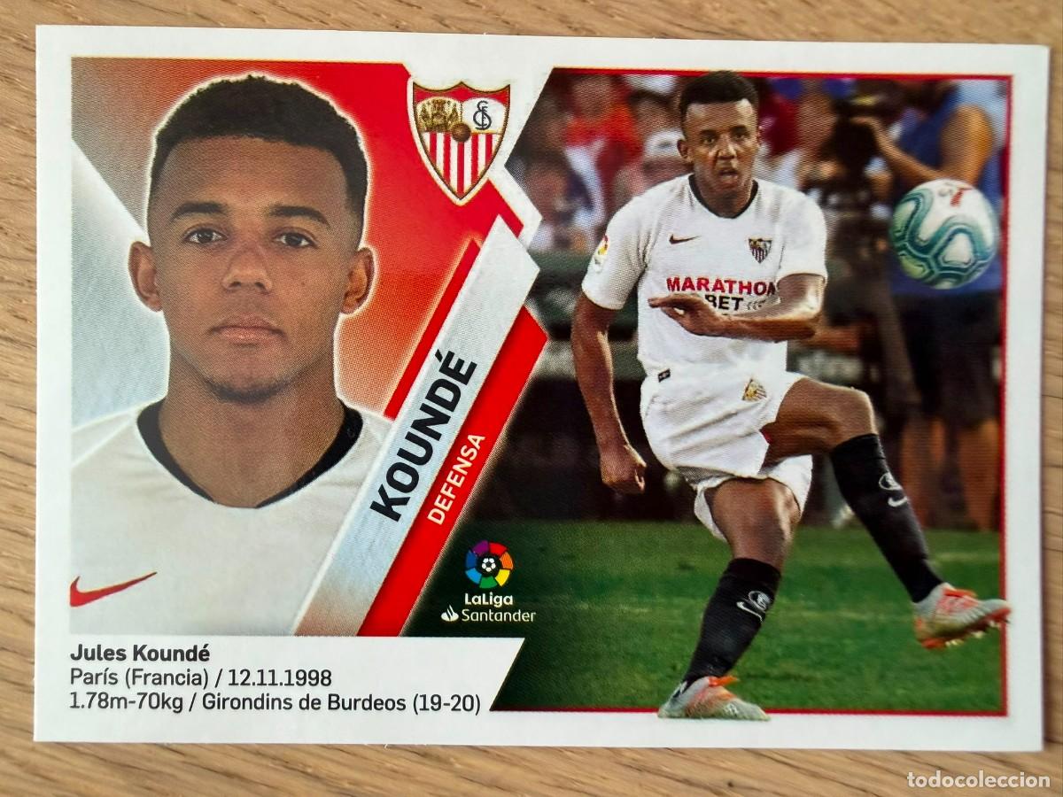 Cromos de f&uacute;tbol: 6 KOUNDE SEVILLA 19 20 2019 2020 LIGA SANTANDER COLECCIONES ESTE SIN PEGAR STICKER