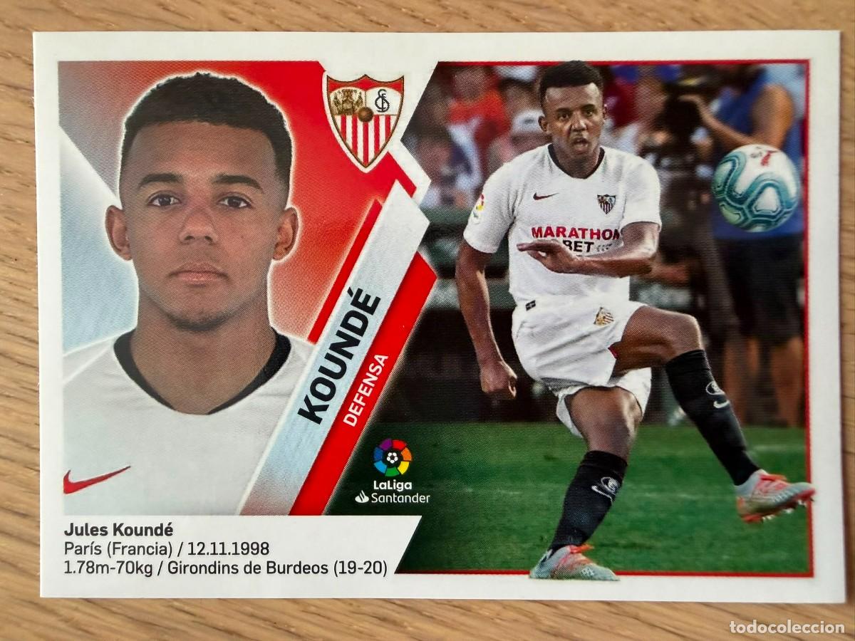 Cromos de f&uacute;tbol: 6 KOUNDE SEVILLA 19 20 2019 2020 LIGA SANTANDER COLECCIONES ESTE SIN PEGAR STICKER