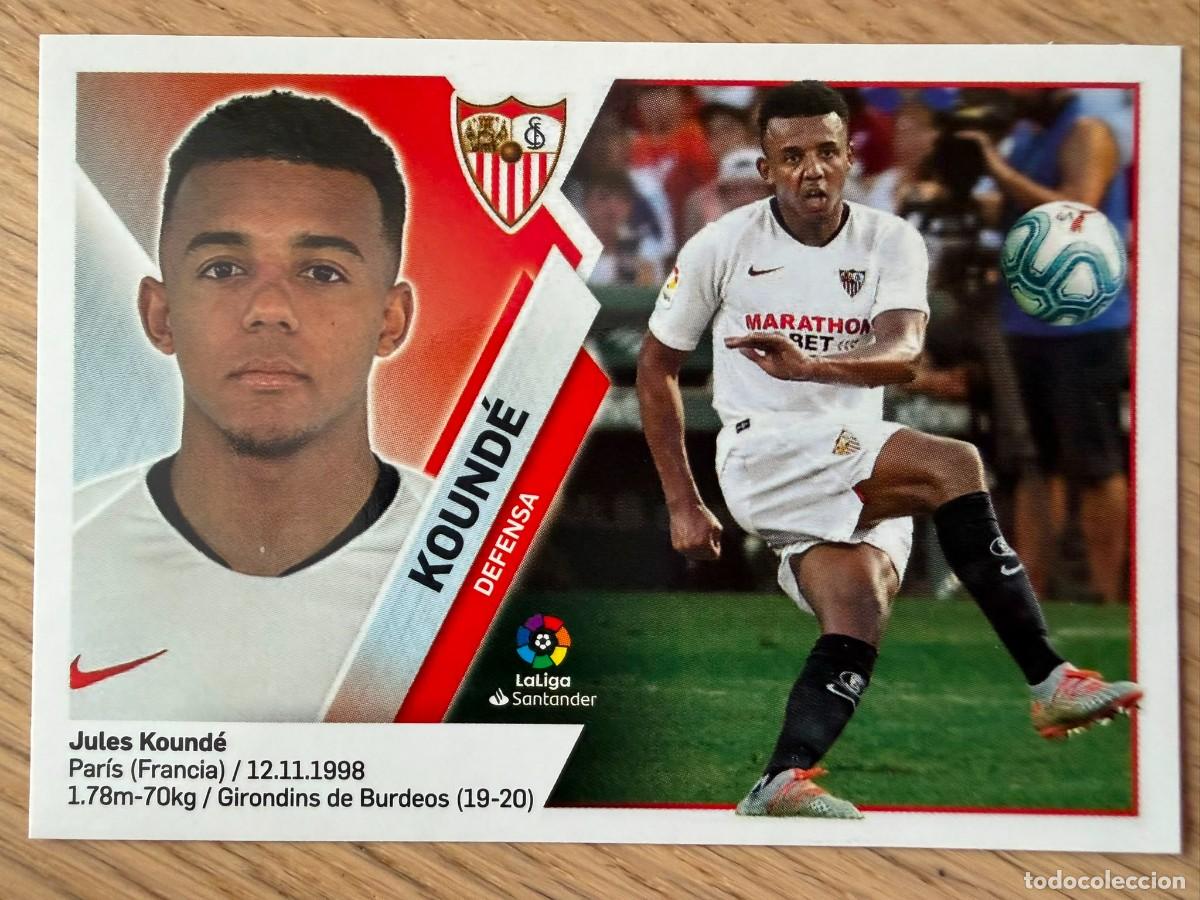 Cromos de f&uacute;tbol: 6 KOUNDE SEVILLA 19 20 2019 2020 LIGA SANTANDER COLECCIONES ESTE SIN PEGAR STICKER