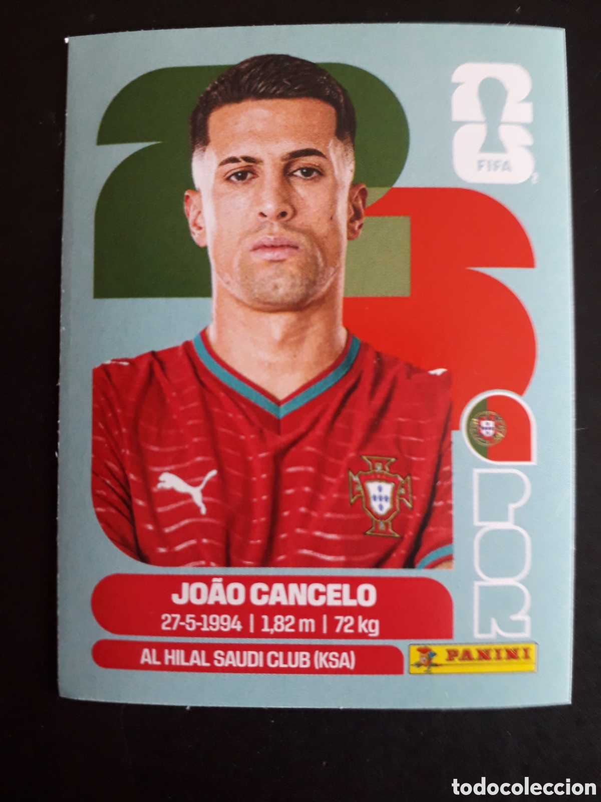 Cromos de f&uacute;tbol: JO&Atilde;O CANCELO PORTUGAL POR 5 MUNDIAL F&Uacute;TBOL 2026 FIFA WORLD CUP PANINI SIN PEGAR PEDIDO M&Iacute;NIMO 3&euro;