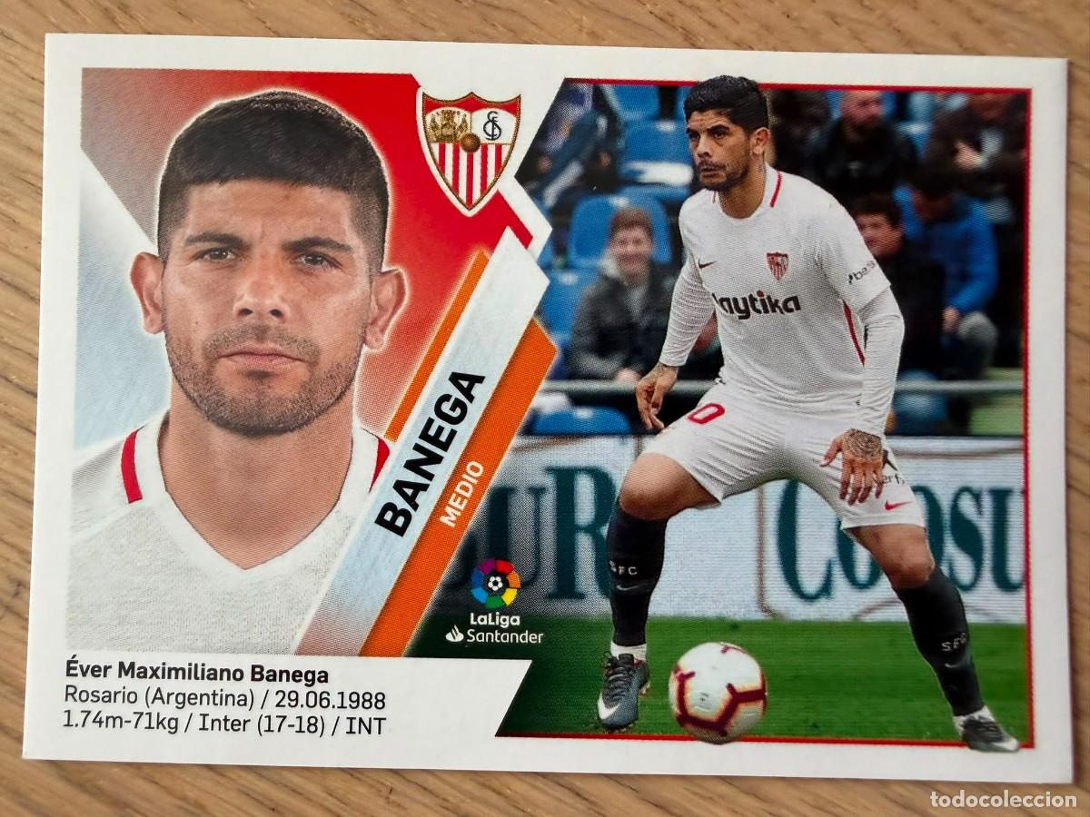 Cromos de f&uacute;tbol: 10 EVER BANEGA SEVILLA 19 20 2019 2020 LIGA SANTANDER COLECCIONES ESTE SIN PEGAR STICKER