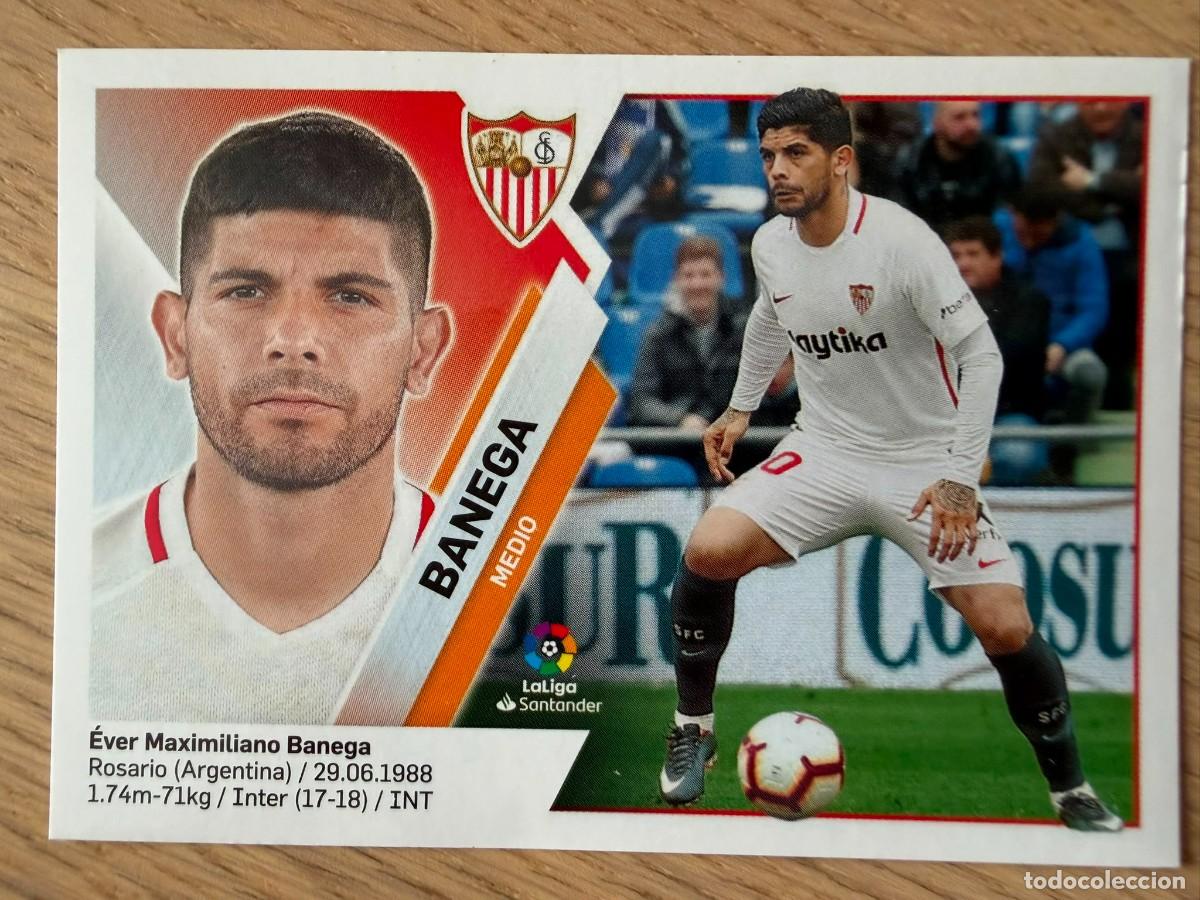 Cromos de f&uacute;tbol: 10 EVER BANEGA SEVILLA 19 20 2019 2020 LIGA SANTANDER COLECCIONES ESTE SIN PEGAR STICKER