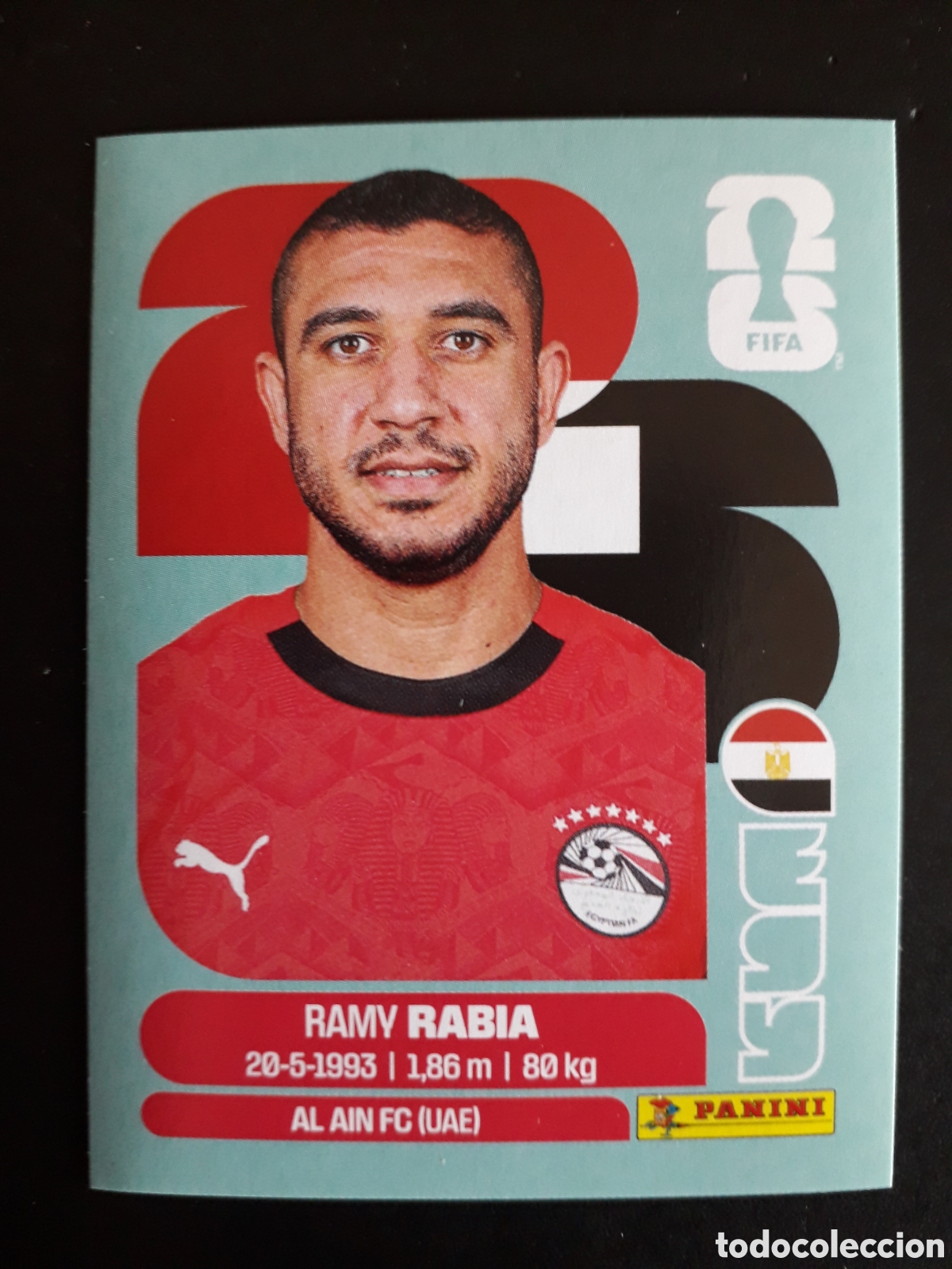 Cromos de f&uacute;tbol: RABIA EGIPTO EGY 7 MUNDIAL F&Uacute;TBOL 2026 FIFA WORLD CUP PANINI SIN PEGAR PEDIDO M&Iacute;NIMO 3&euro;