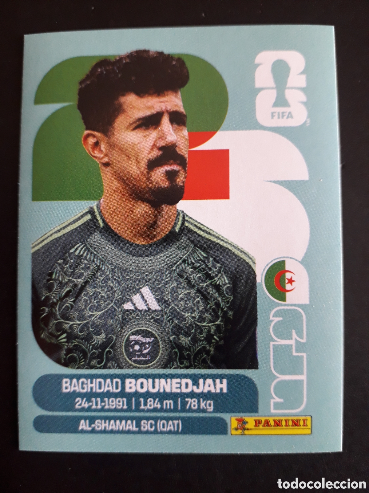 Cromos de f&uacute;tbol: BOUNEDJAH ARGELIA ALG 19 MUNDIAL F&Uacute;TBOL 2026 FIFA WORLD CUP PANINI SIN PEGAR PEDIDO M&Iacute;NIMO 3&euro;