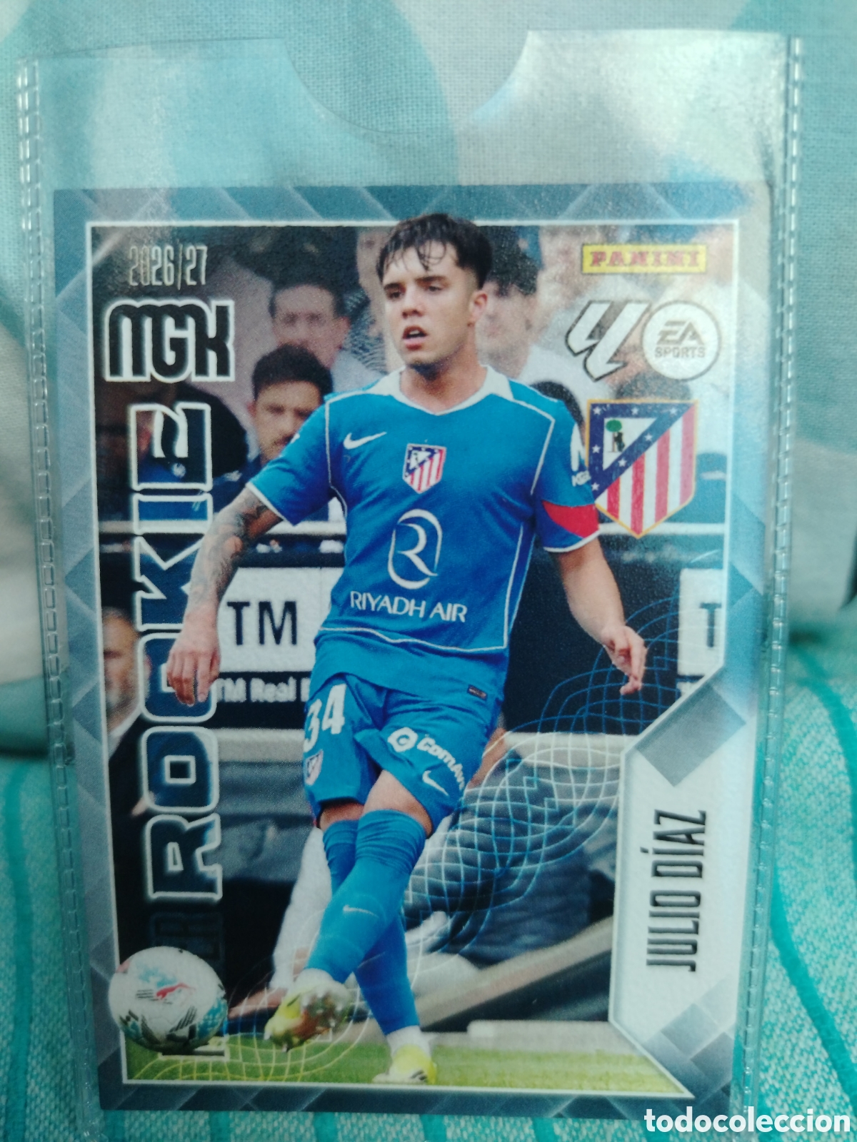 Cromos de f&uacute;tbol: Julio D&iacute;az (Atl&eacute;tico de Madrid) &rdquo;Master Rookie&rdquo; (N&uacute;mero 415)