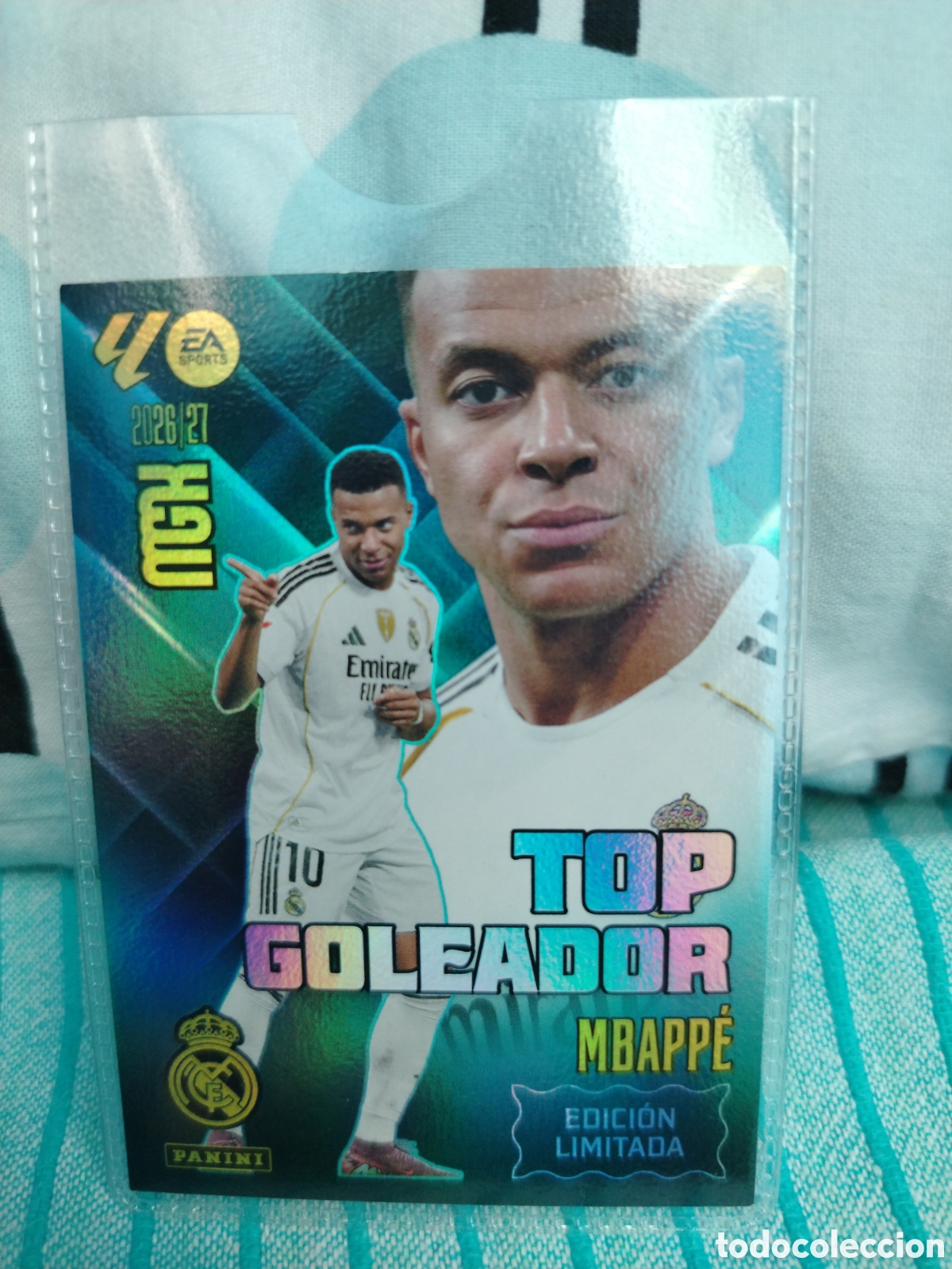 Cromos de f&uacute;tbol: Kylian Mbapp&eacute; (Real Madrid) &rdquo;Top Goleador - Edici&oacute;n Limitada
