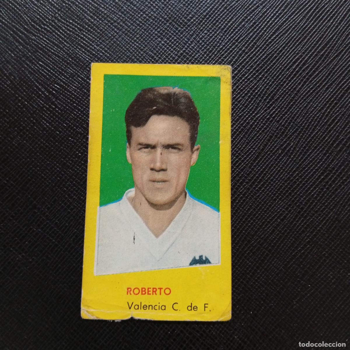 Cromos de f&uacute;tbol: ROBERTO VALENCIA BRUGUERA 1960 1961 CROMO FUTBOL 60 61 LIGA - DESPEGADO - A35 PG190