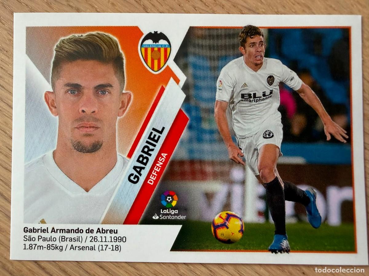 Cromos de f&uacute;tbol: 4 GABRIEL VALENCIA 19 20 2019 2020 LIGA SANTANDER COLECCIONES ESTE SIN PEGAR STICKER