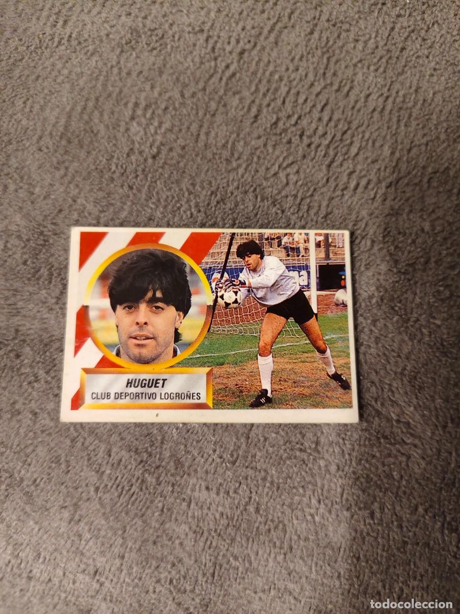 Cromos de f&uacute;tbol: EDICIONES ESTE 88 89 2 HUGUET C.D. LOGRO&Ntilde;&Eacute;S 1988 1989 LIGA NUNCA PEGADO AAR