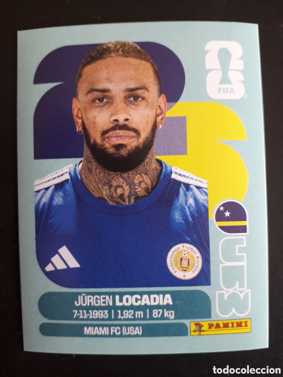 Cromos de Futebol: LOCADIA CURA&Ccedil;AO CUW 17 MUNDIAL F&Uacute;TBOL 2026 FIFA WORLD CUP PANINI SIN PEGAR PEDIDO M&Iacute;NIMO 3&euro;