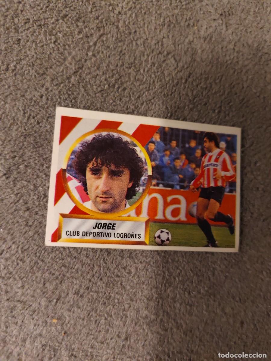 Cromos de f&uacute;tbol: EDICIONES ESTE 88 89 15 JORGE C.D. LOGRO&Ntilde;&Eacute;S 1988 1989 LIGA NUNCA PEGADO AAR