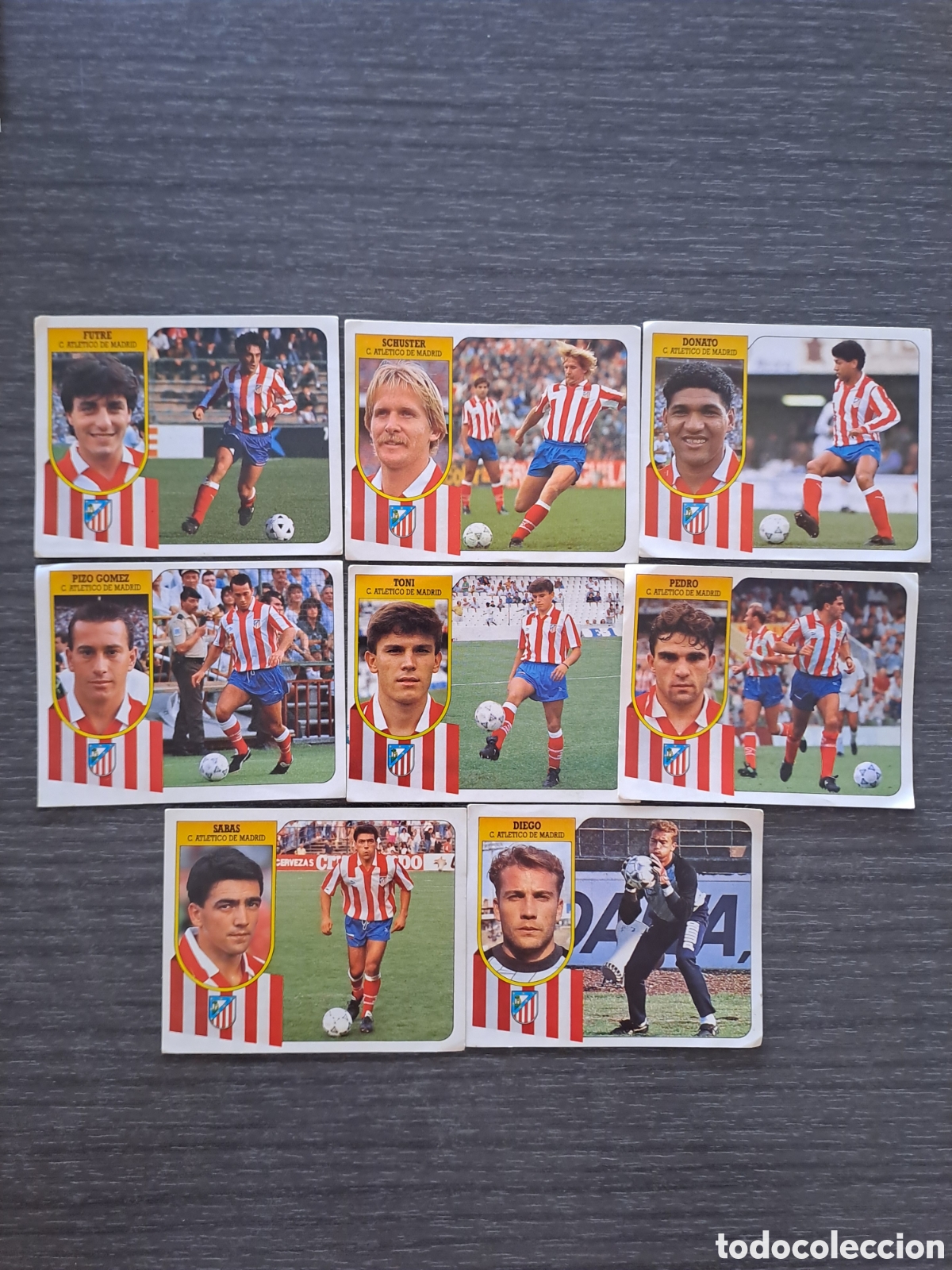 Cromos de f&uacute;tbol: ATL&Eacute;TICO MADRID 91-92 &mdash; SIN PEGAR &mdash; EDICIONES ESTE ADHESIVOS