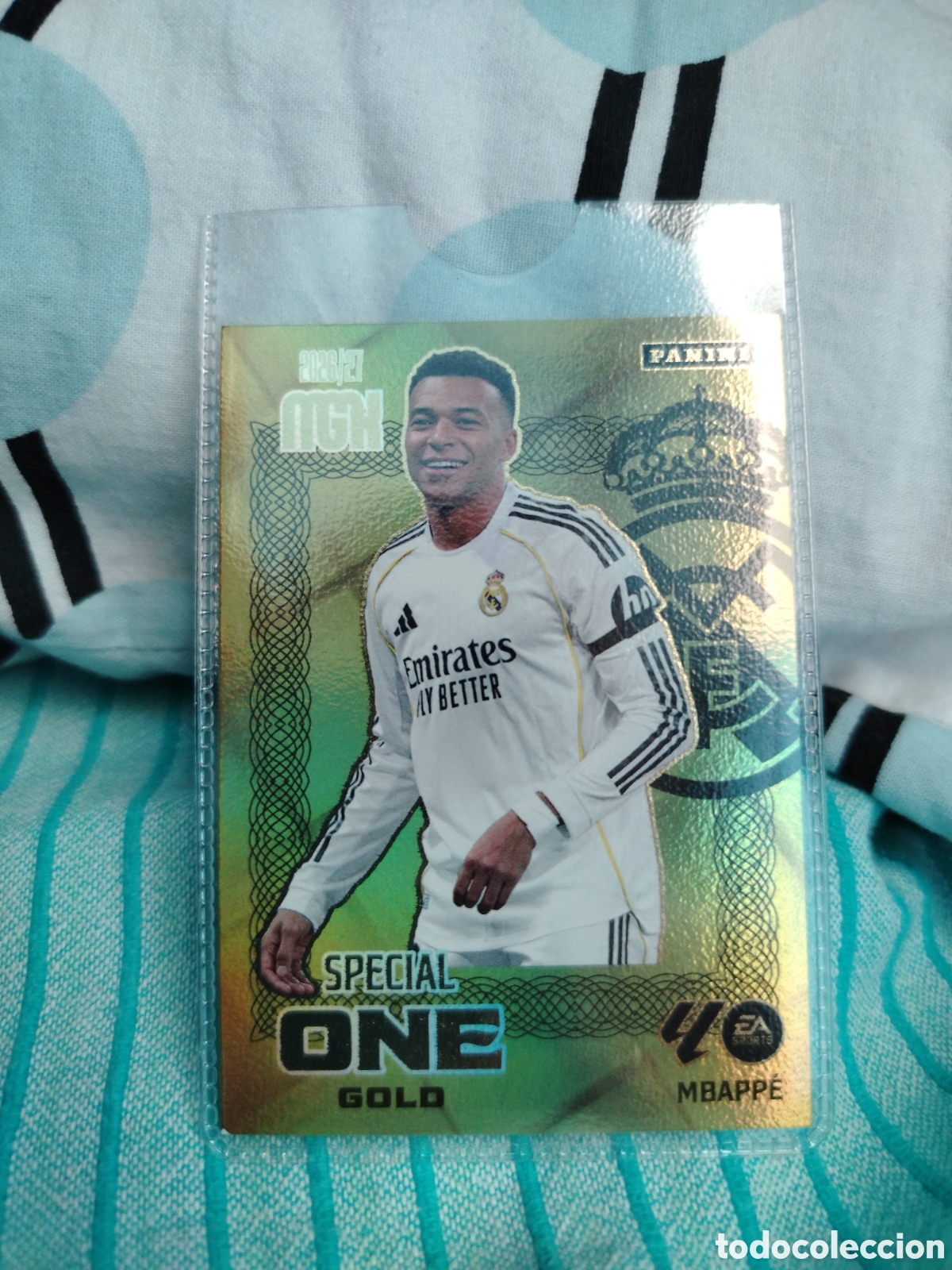 Cromos de f&uacute;tbol: Special One Gold&rdquo; de Kylian Mbapp&eacute; (Real Madrid)