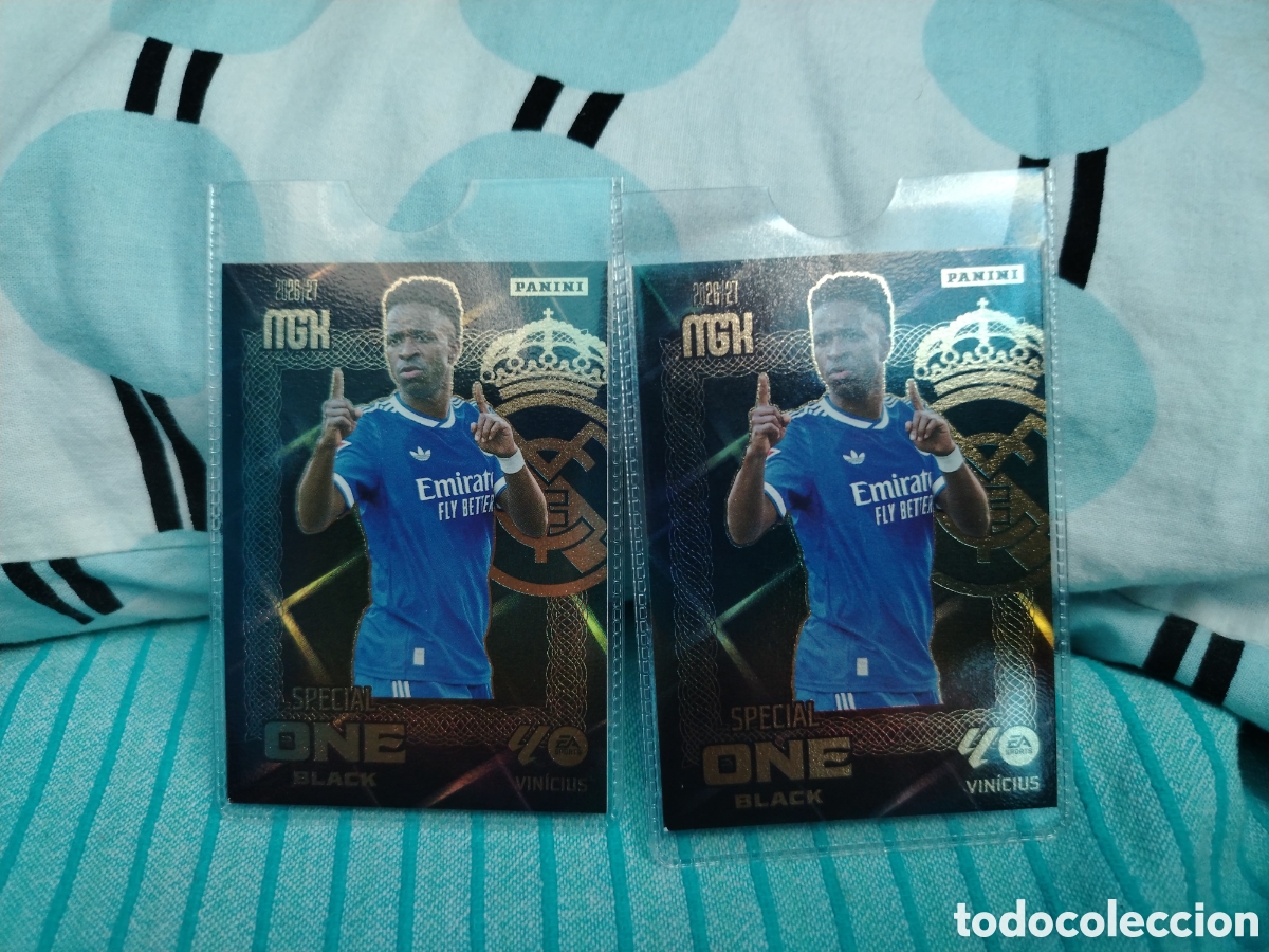Cromos de f&uacute;tbol: Vin&iacute;cius J&uacute;nior (Real Madrid) de la serie especial &rdquo;Special One Black&rdquo;