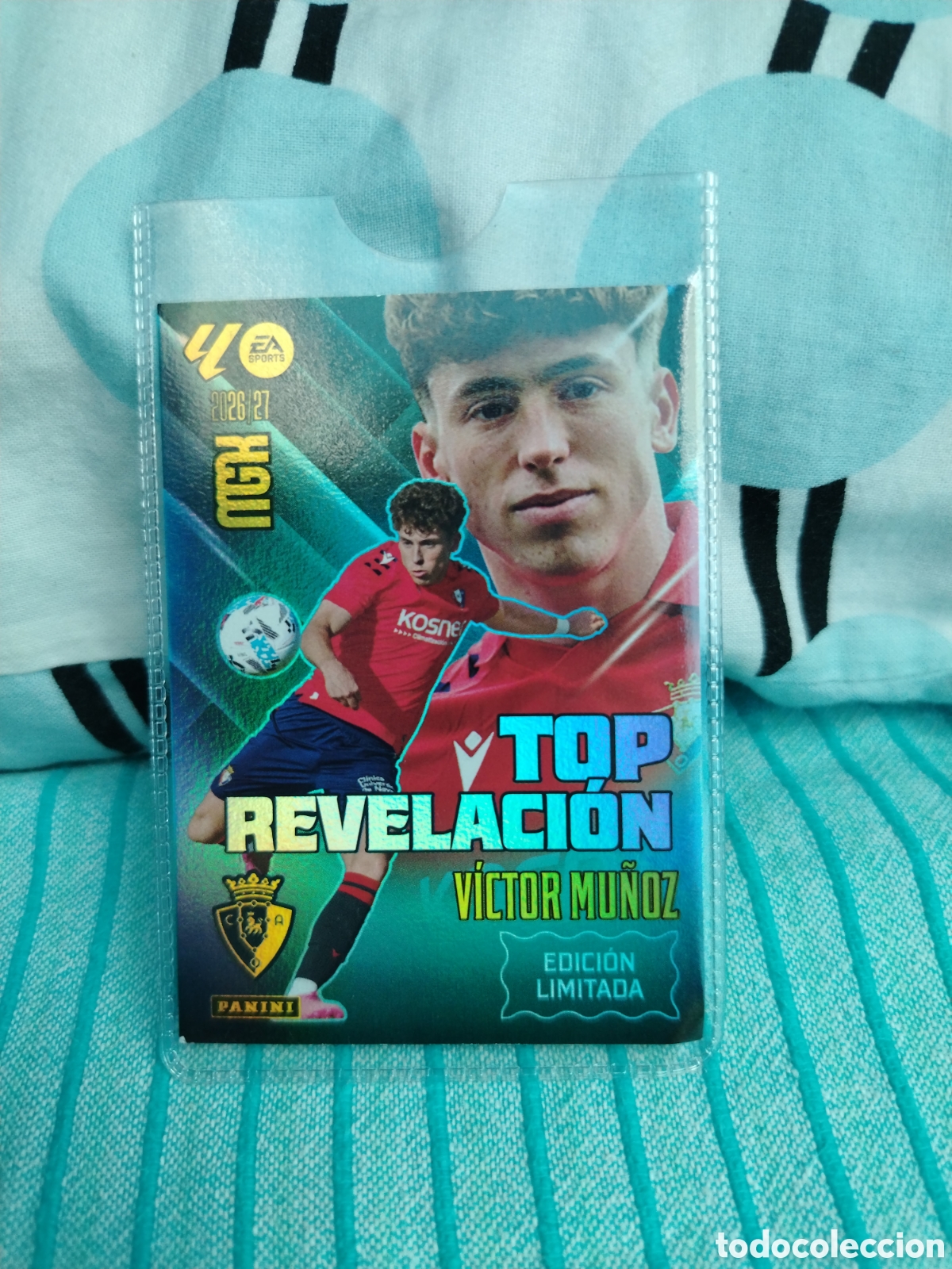 Cromos de f&uacute;tbol: Top Revelaci&oacute;n&rdquo; Edici&oacute;n Limitada de V&iacute;ctor Mu&ntilde;oz (C.A. Osasuna