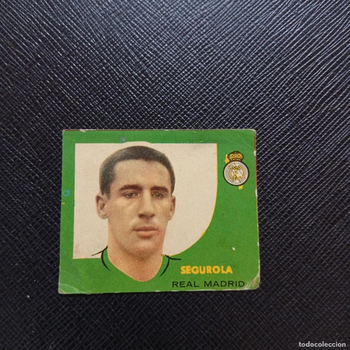 Cromos de f&uacute;tbol: SEGUROLA REAL MADRID BRUGUERA 1958 1959 CROMO FUTBOL 58 59 LIGA - DESPEGADO - A35 PG307