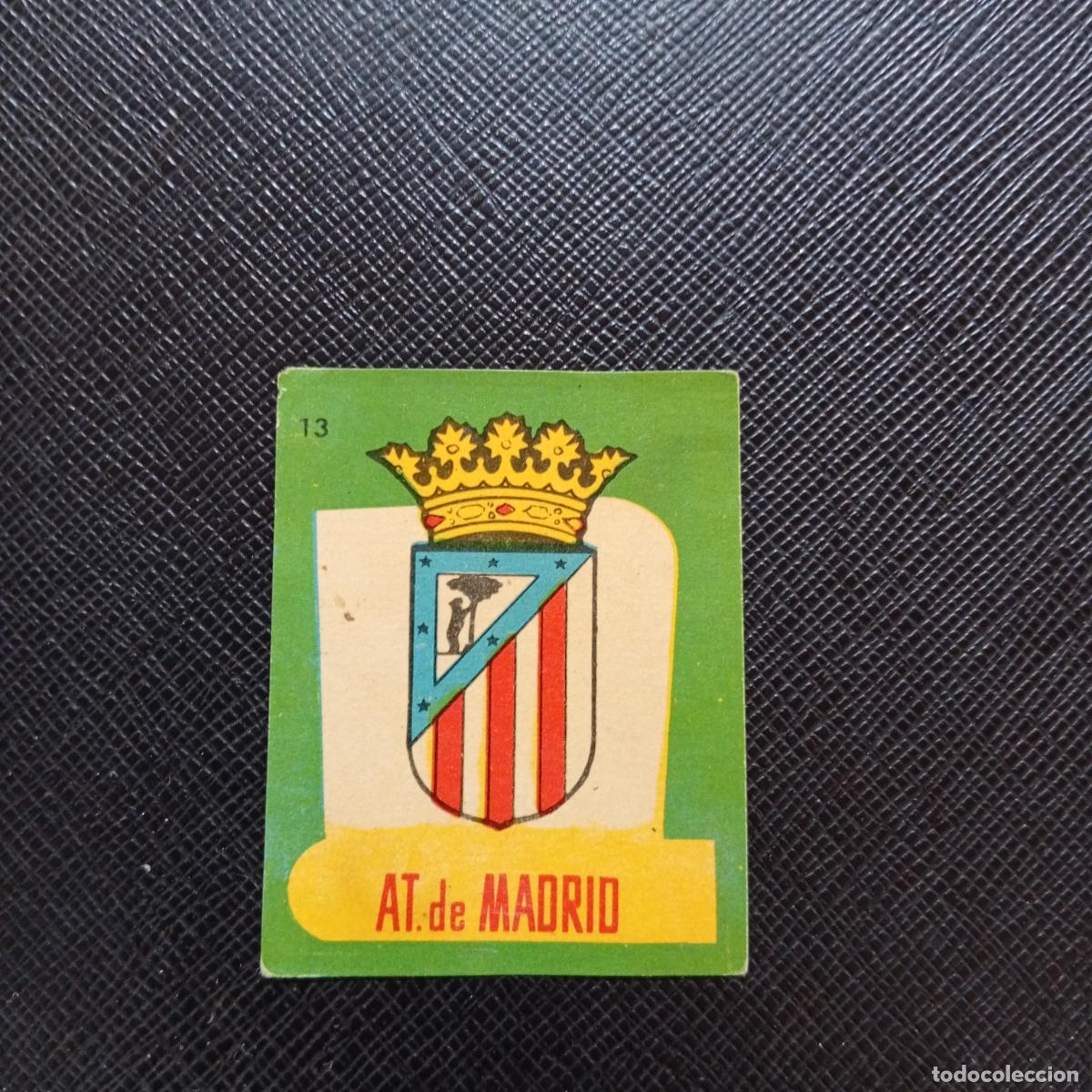 Cartes &agrave; collectionner de Football: 13 ESCUDO AT MADRID BRUGUERA 1958 1959 CROMO FUTBOL 58 59 LIGA - DESPEGADO - A35 PG307
