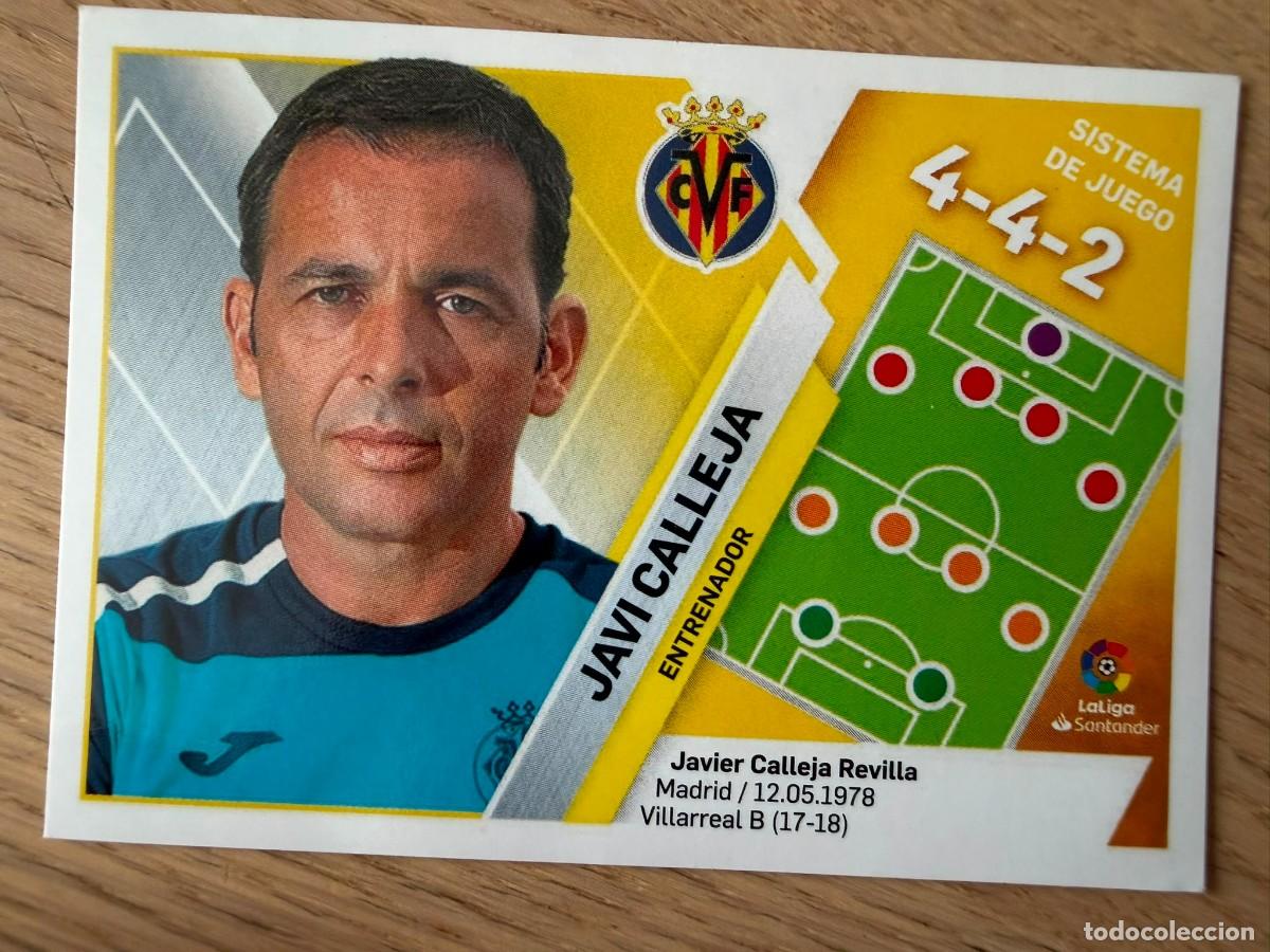 Figurine di Calcio: 40 CALLEJA ENTRENADOR VILLARREAL 19 20 2019 2020 LIGA SANTANDER COLECCIONES ESTE SIN PEGAR STICKER