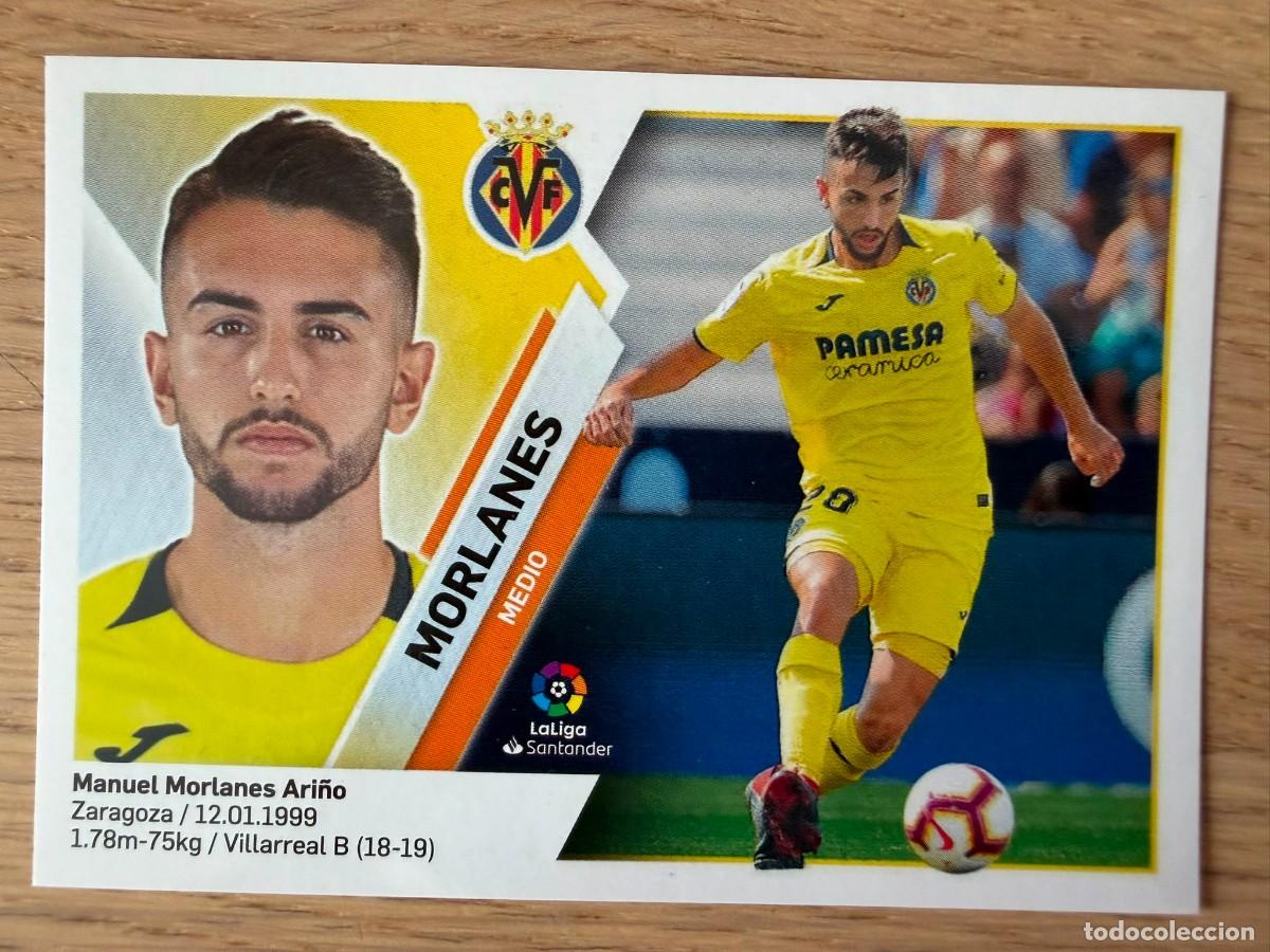Cromos de f&uacute;tbol: 9B 9 B MORLANES VILLARREAL 19 20 2019 2020 LIGA SANTANDER COLECCIONES ESTE SIN PEGAR STICKER