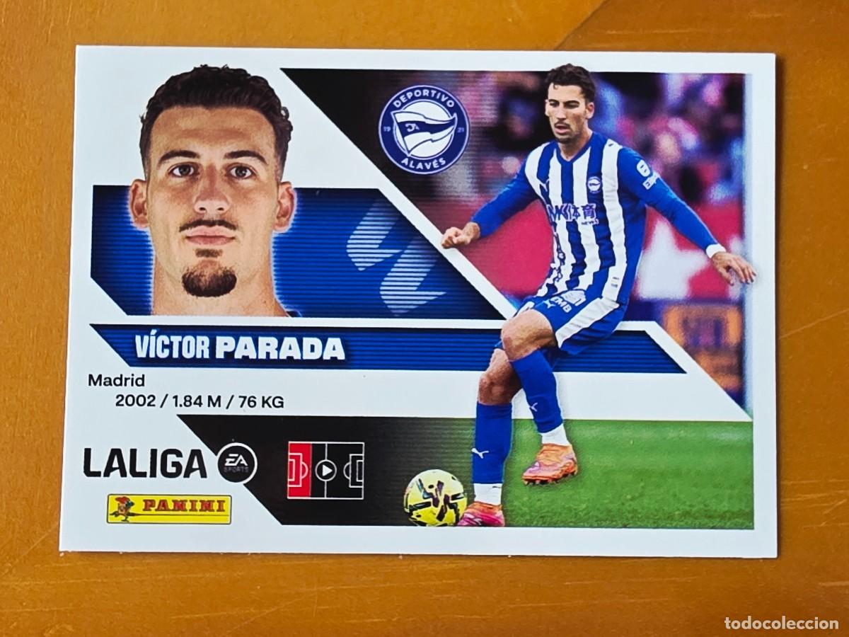 Cromos de f&uacute;tbol: 8 V&iacute;ctor Parada, Deportivo Alav&eacute;s, Panini Ediciones Liga Este 2026 2027 26 27 sin pegar