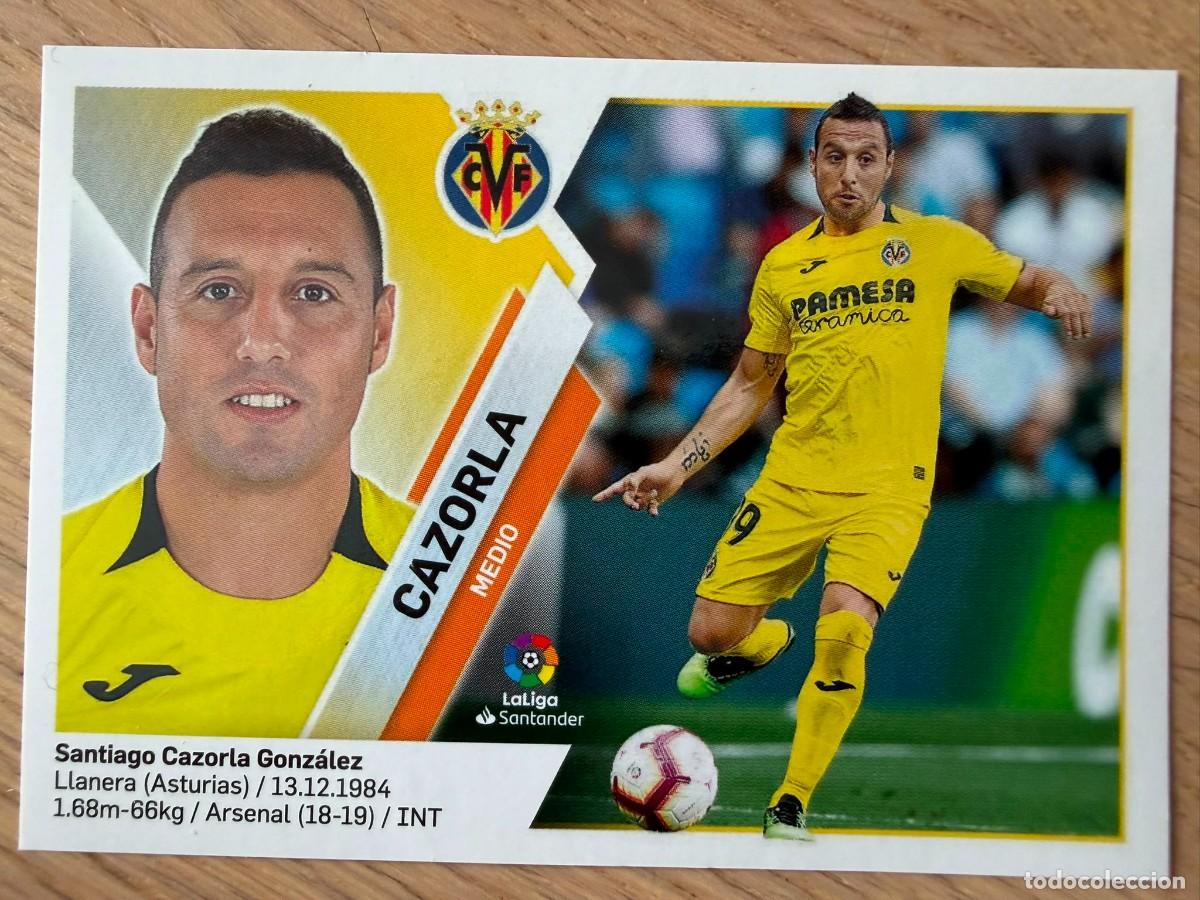 Cromos de f&uacute;tbol: 12 SANTI CAZORLA VILLARREAL 19 20 2019 2020 LIGA SANTANDER COLECCIONES ESTE SIN PEGAR STICKER