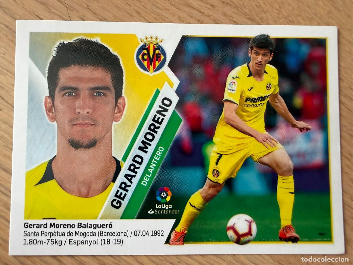 Cromos de f&uacute;tbol: 16 GERARD MORENO VILLARREAL 19 20 2019 2020 LIGA SANTANDER COLECCIONES ESTE SIN PEGAR STICKER