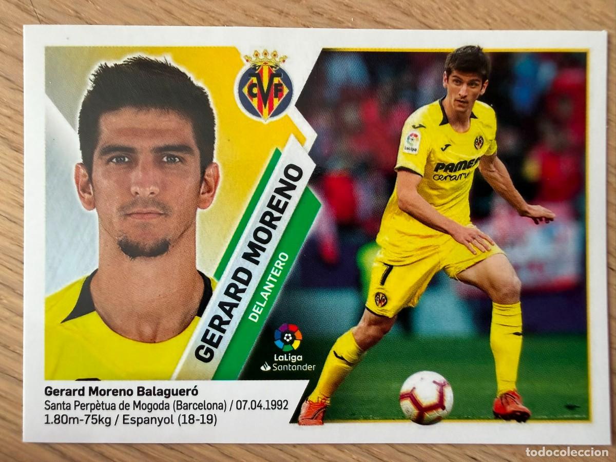 Cromos de f&uacute;tbol: 16 GERARD MORENO VILLARREAL 19 20 2019 2020 LIGA SANTANDER COLECCIONES ESTE SIN PEGAR STICKER