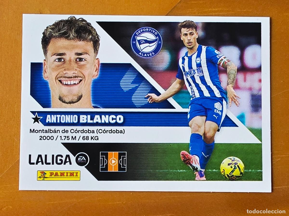 Cromos de f&uacute;tbol: 12 Antonio Blanco, Deportivo Alav&eacute;s, Panini Ediciones Liga Este 2026 2027 26 27 sin pegar