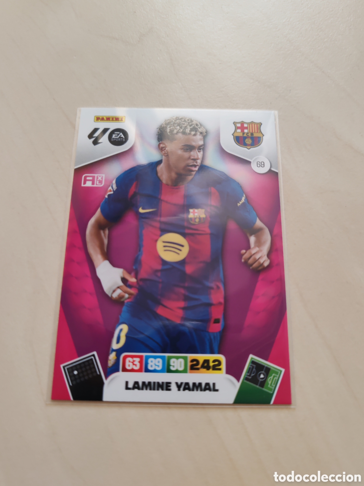 Cromos de f&uacute;tbol: Cromo ADRENALYN XL 2025 2026 25/26 LAMINE YAMAL FC BARCELONA # 69 PANINI. Nuevo