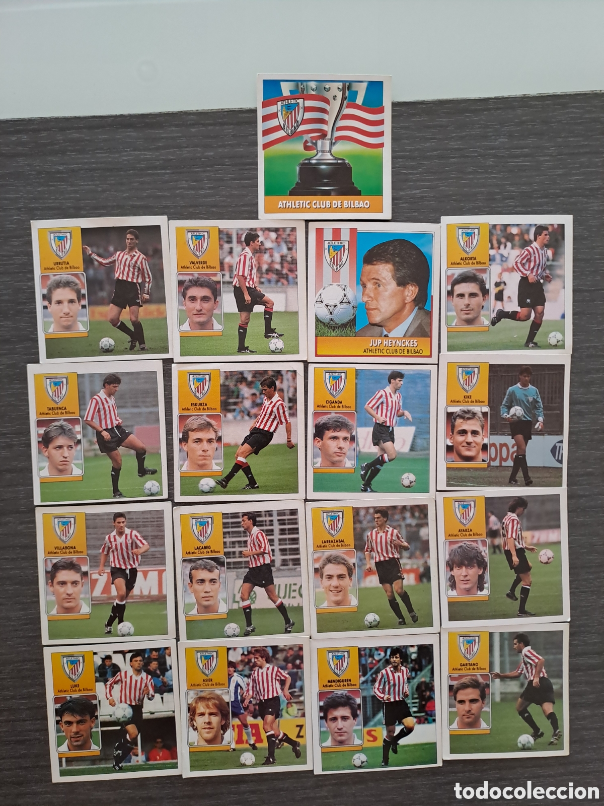 Cromos de f&uacute;tbol: LOTE ATHLETIC CLUB DE BILBAO &mdash; LIGA ESTE 92-93 TODOS LOS CROMOS SON SIN PEGAR. Lote completo