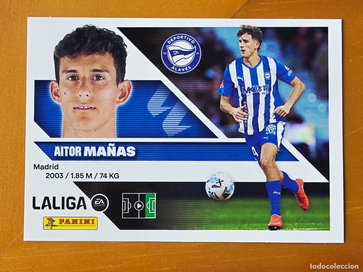 Cromos de f&uacute;tbol: 18B Aitor Ma&ntilde;as, Deportivo Alav&eacute;s, Panini Ediciones Liga Este 2026 2027 26 27 sin pegar