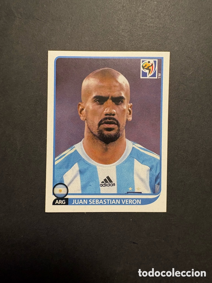 Cromos de f&uacute;tbol: N&ordm; 118 VERON ARGENTINA ⚽ PANINI&reg; FIFA WORLD CUP SOUTH AFRICA 2010 MUNDIAL 06 SIN PEGAR NUEVO