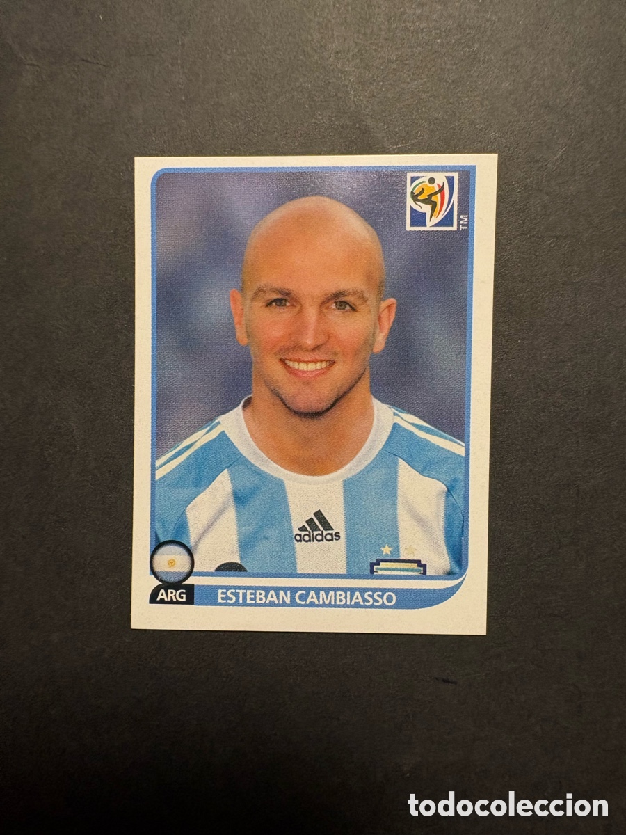 Cromos de f&uacute;tbol: 114 CAMBIASSO ARGENTINA INTER ⚽ PANINI &reg; FIFA WORLD CUP SOUTH AFRICA 2010 MUNDIAL 06 SIN PEGAR NUEVO