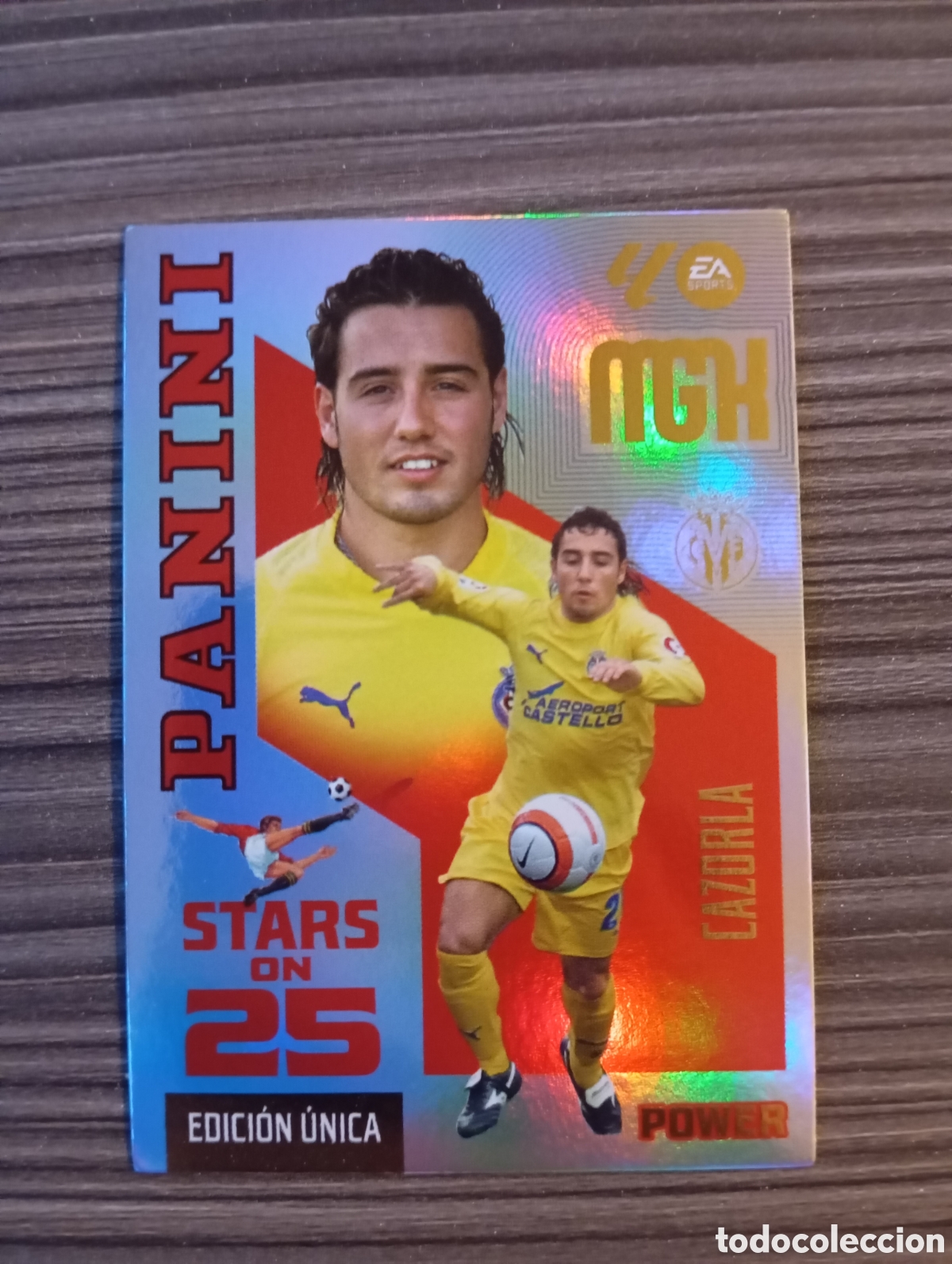 Cromos de f&uacute;tbol: 438P CAZORLA STARS ON 25 POWER EDICI&Oacute;N LIMITADA PANINI MEGACRACKS 26 27