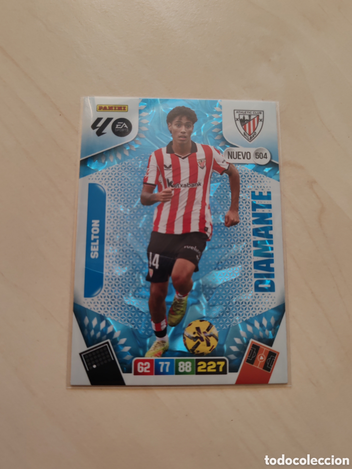 Cromos de f&uacute;tbol: ADRENALYN XL SELTON 504 DIAMANTE 504 ATHLETIC BILBAO CROMO LIGA 2025 2026 25 26 PANINI. Nuevo