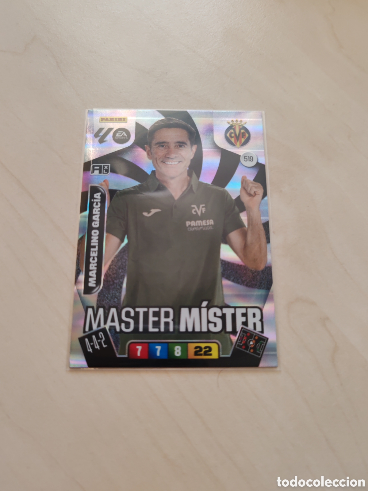 Cromos de f&uacute;tbol: Cromo ADRENALYN 2025 2026 MASTER MISTER 519 MARCELINO GARCIA - VILLARREAL. Nuevo