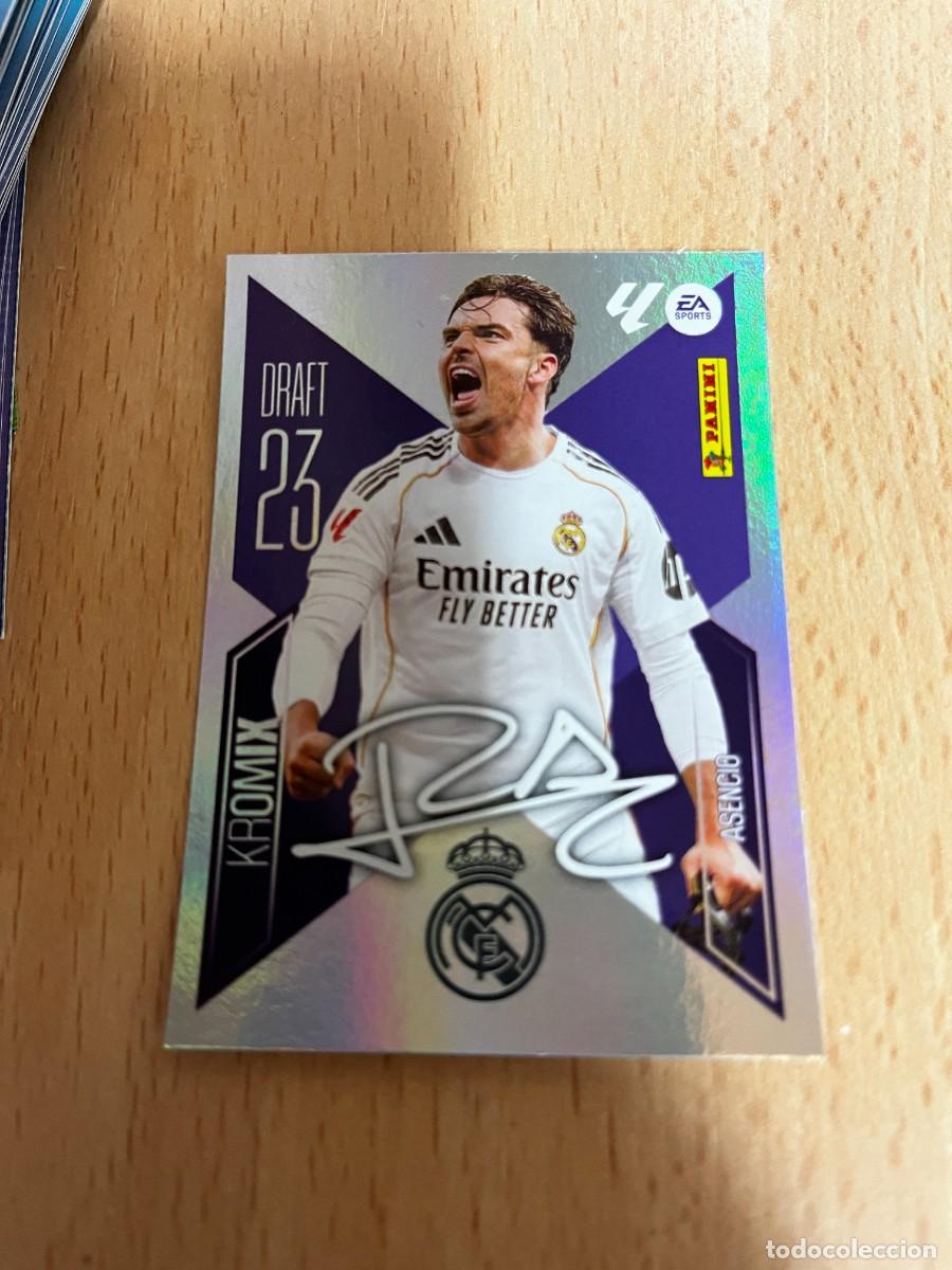 Cromos de f&uacute;tbol: LIGA ESTE 2026 2027 26 27 PANINI N&ordm; K1 ASENCIO REAL MADRID DRAFT 23 KROMIX
