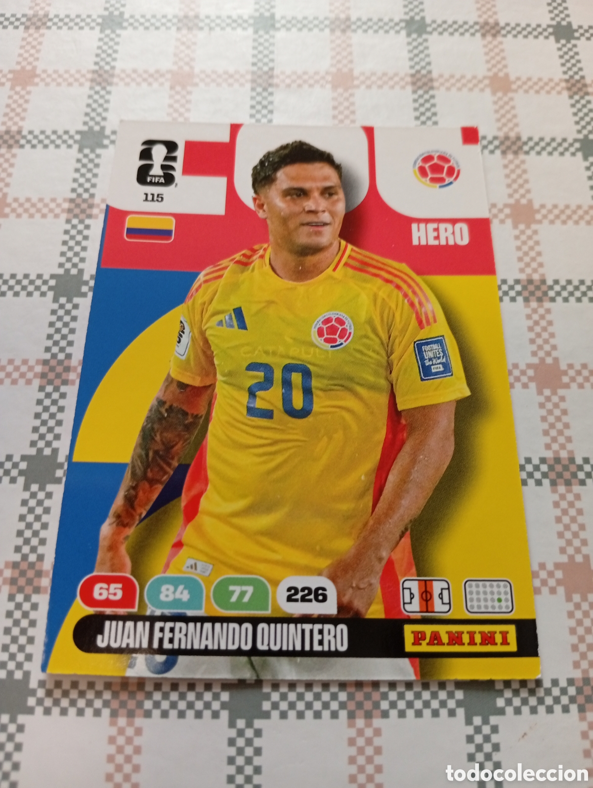 Cromos de f&uacute;tbol: JUAN FERNANDO QUINTERO COLOMBIA N&ordm; 115 ADRENALYN XL MUNDIAL 2026 26 FIFA WORLD CUP PANINI