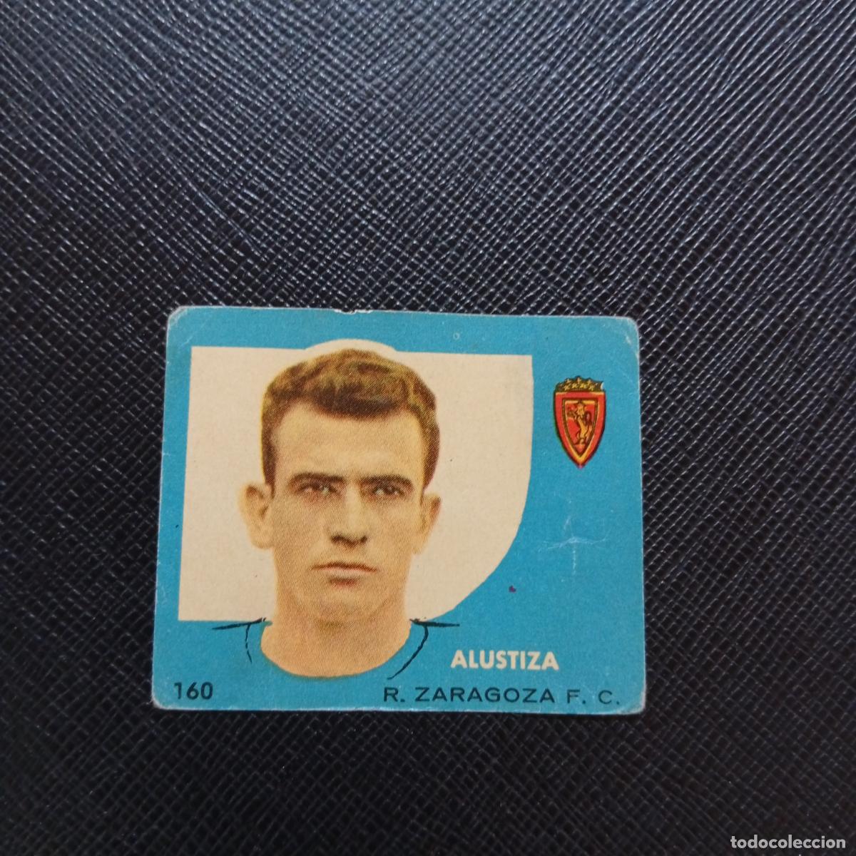 Cromos de f&uacute;tbol: 160 ALUSTIZA ZARAGOZA BRUGUERA 1958 1959 CROMO FUTBOL 58 59 LIGA - DESPEGADO - A35 PG343