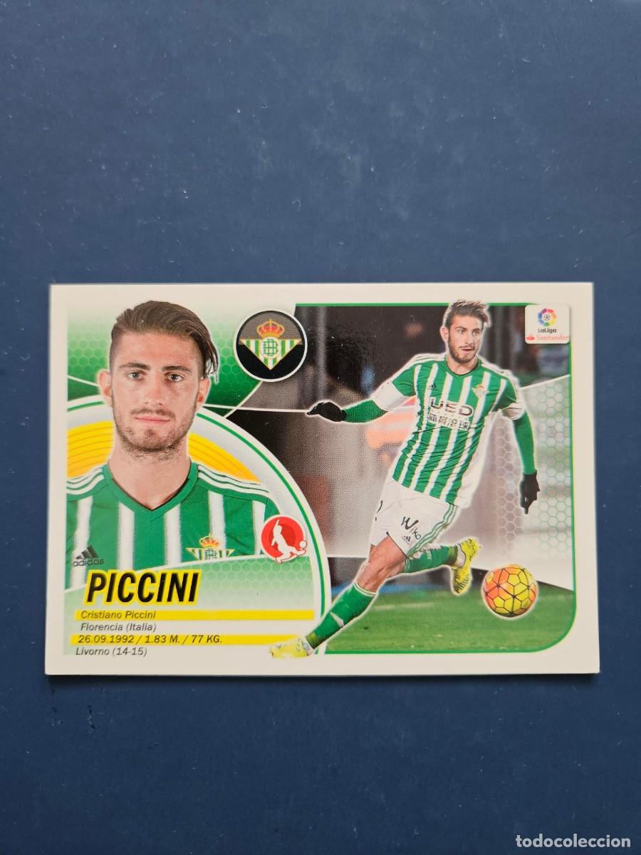 Cromos de f&uacute;tbol: N&ordm; 3 PICCINI BETIS LOGO NUEVO LIGA ESTE 16 17 2016 2017 SIN PEGAR NUNCA PEGADO