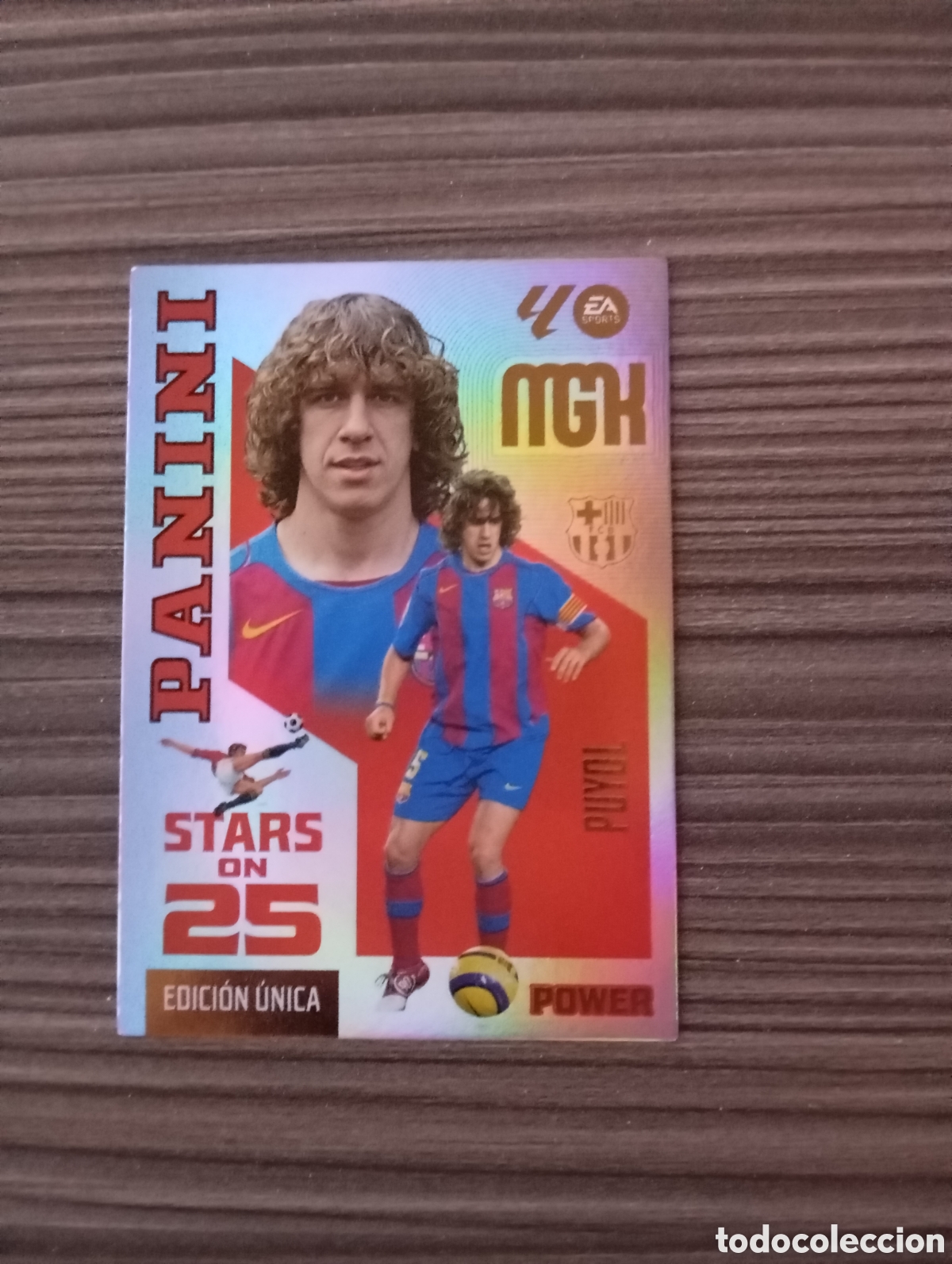 Cromos de f&uacute;tbol: 429P PUYOL STARS ON 25 POWER EDICI&Oacute;N LIMITADA PANINI MEGACRACKS 26 27