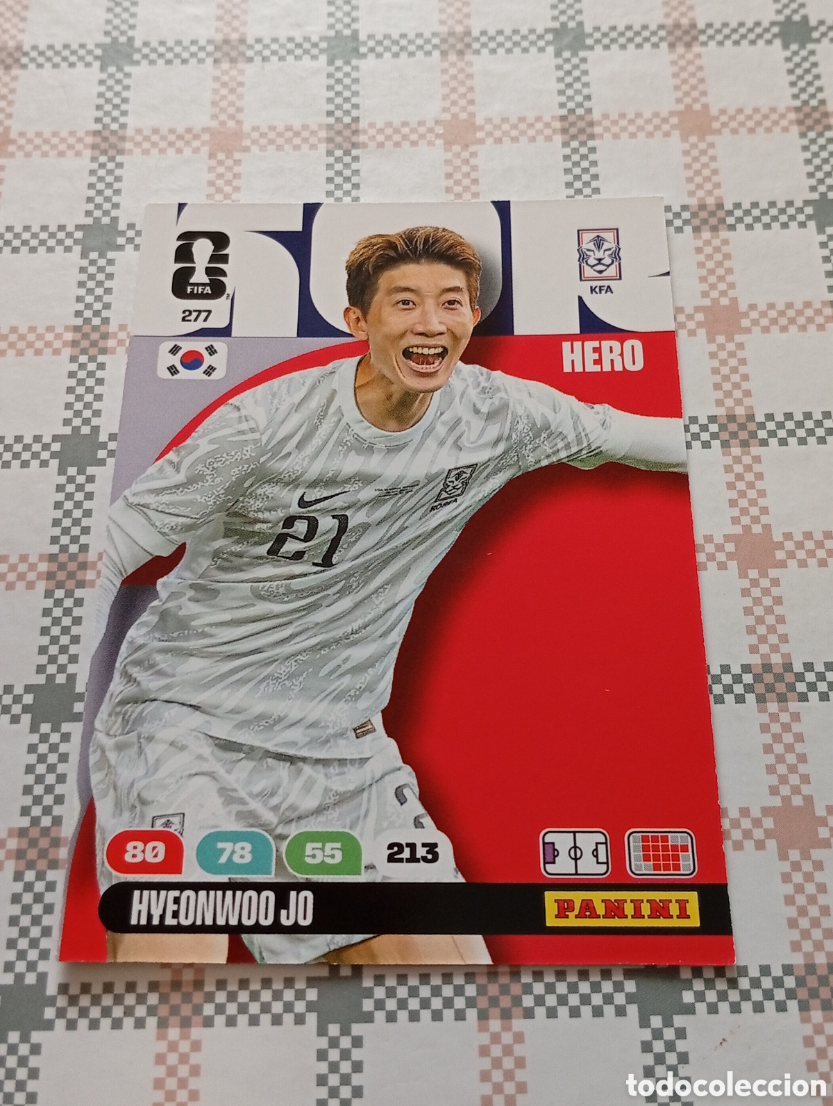 Cromos de f&uacute;tbol: HYEONWOO JO COREA DEL SUR N&ordm; 277 ADRENALYN XL MUNDIAL 2026 26 FIFA WORLD CUP PANINI