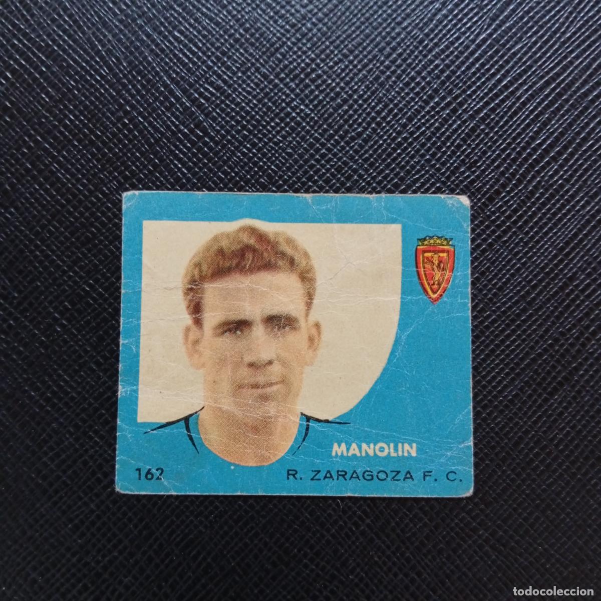 Cromos de f&uacute;tbol: 162 MANOLIN ZARAGOZA BRUGUERA 1958 1959 CROMO FUTBOL 58 59 LIGA - DESPEGADO - A35 PG343