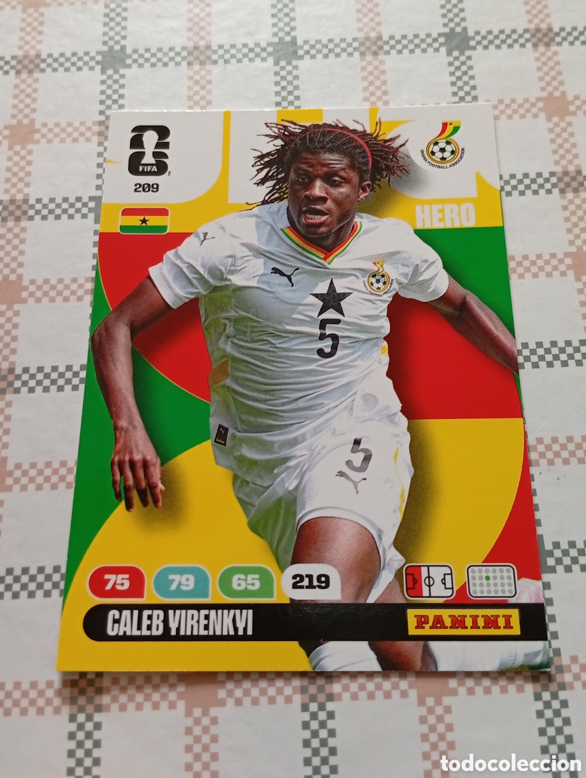 Cartes &agrave; collectionner de Football: CALEB YIRENKYI GHANA N&ordm; 209 ADRENALYN XL MUNDIAL 2026 26 FIFA WORLD CUP PANINI
