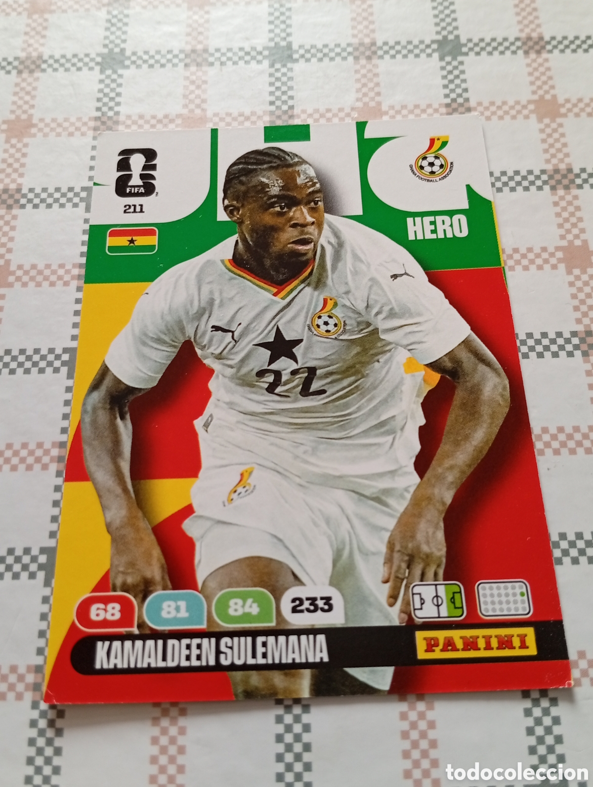 Cartes &agrave; collectionner de Football: KAMALDEEN SULEMANA GHANA N&ordm; 211 ADRENALYN XL MUNDIAL 2026 26 FIFA WORLD CUP PANINI