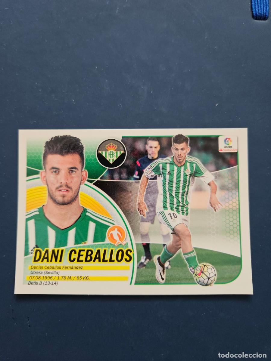 Cartes &agrave; collectionner de Football: N&ordm; 12 DANI CEBALLOS BETIS LOGO NUEVO LIGA ESTE 16 17 2016 2017 SIN PEGAR NUNCA PEGADO